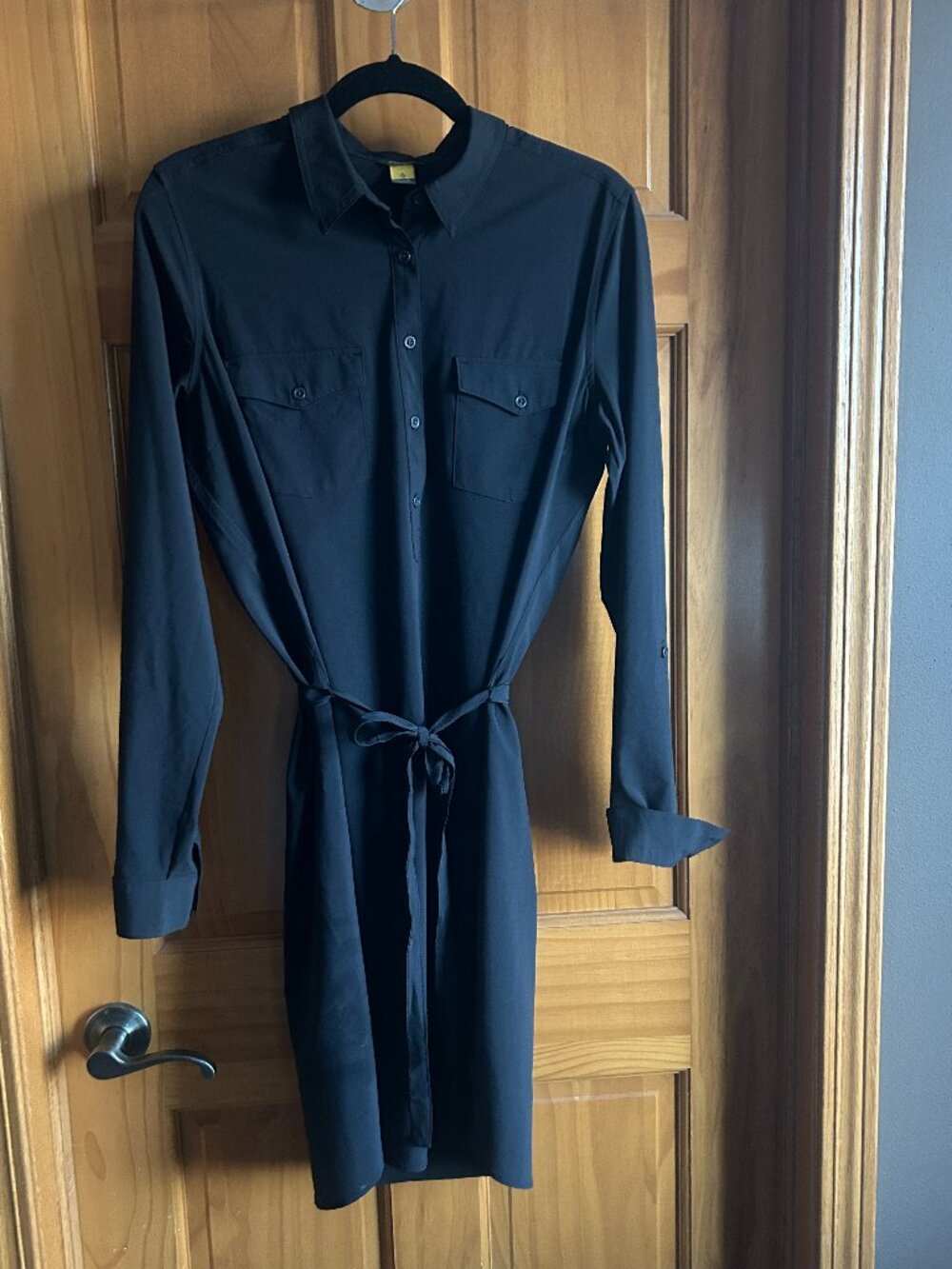 Eddie Bauer Large Tall Easy Care Shirt Dress